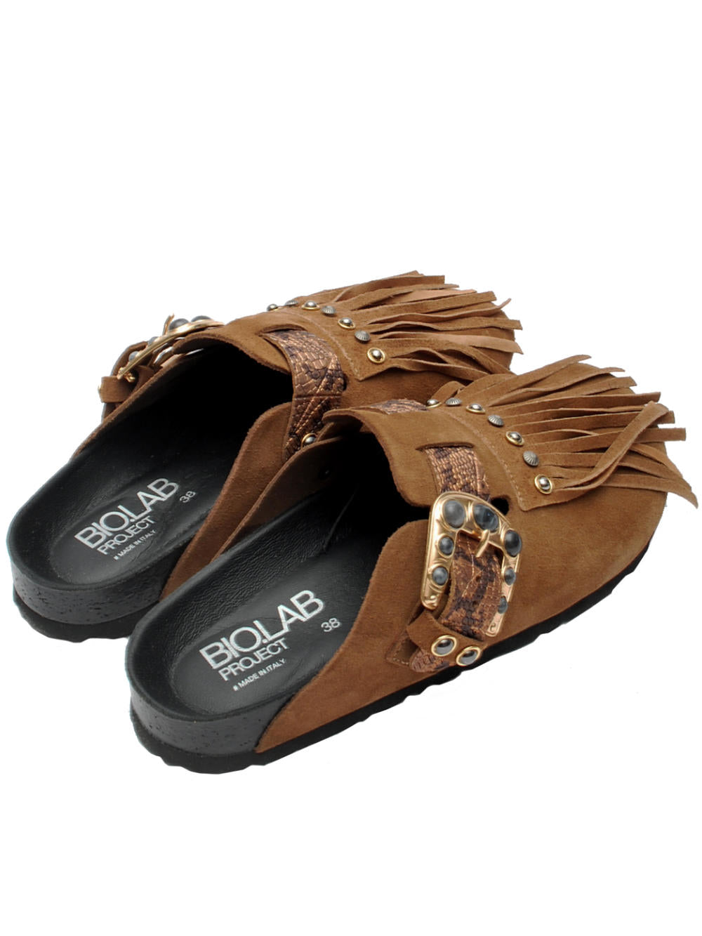 Ciabatte Biolab Iowa Clog Scamosciato Taupe Pe26