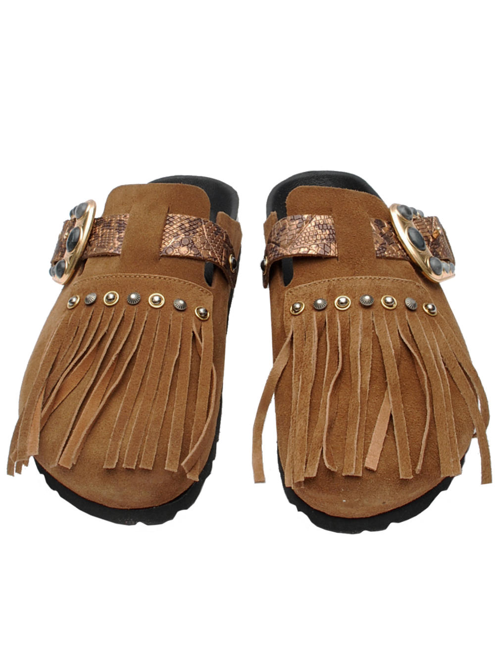 Ciabatte Biolab Iowa Clog Scamosciato Taupe Pe26