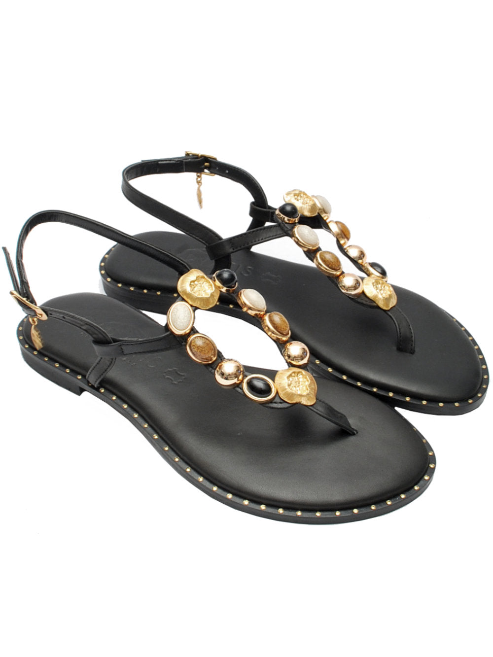 Sandalo Caryatis Zefi 62140 Black Pe26