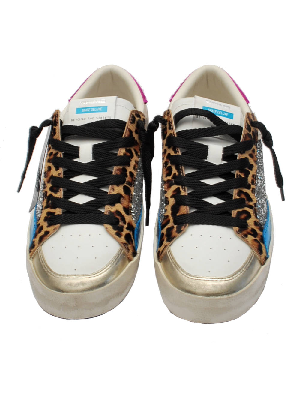 Crime London sneaker sk8 deluxe bianco leo 21101 AI24