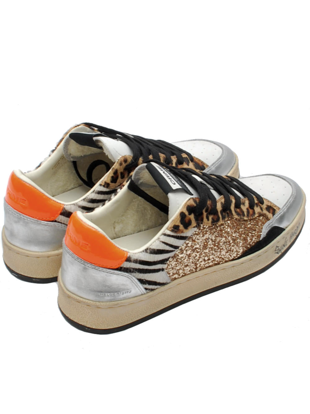 Crime London sneaker chelsea bianco leo 21201 ai24