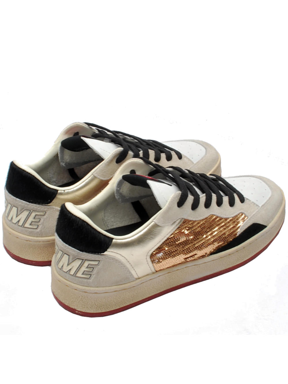 Crime London sneaker chelsea bianco oro 21205 ai24