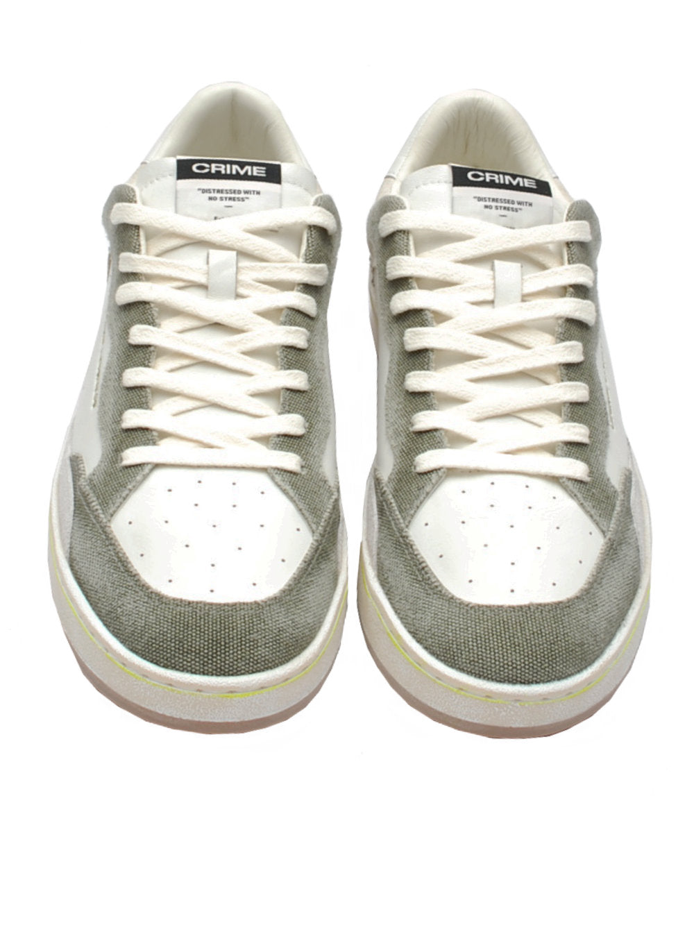 Sneakers Uomo Crime London Chelsea bianco army 14201 pe25 Calzature Nucca