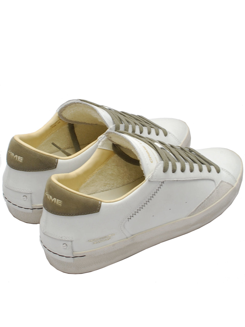 Sneakers Uomo Crime London Distressed bianco militare 14001 pe25 Calzature Nucca - San Bonifacio