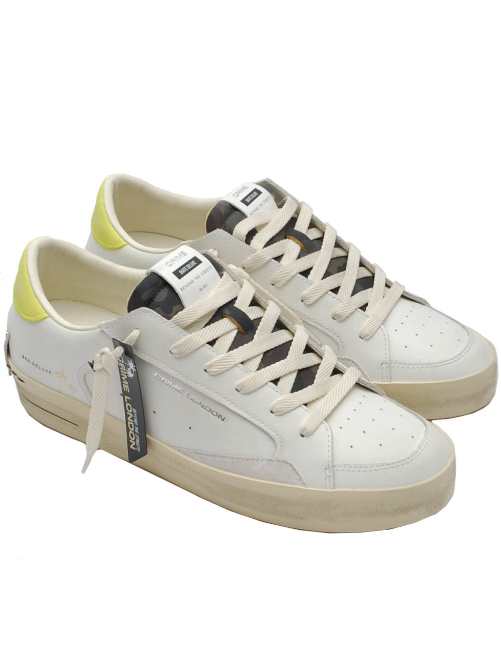 Sneakers Uomo Crime London Sk8 Deluxe bianco 14108 pe25 Calzature Nucca - San Bonifacio