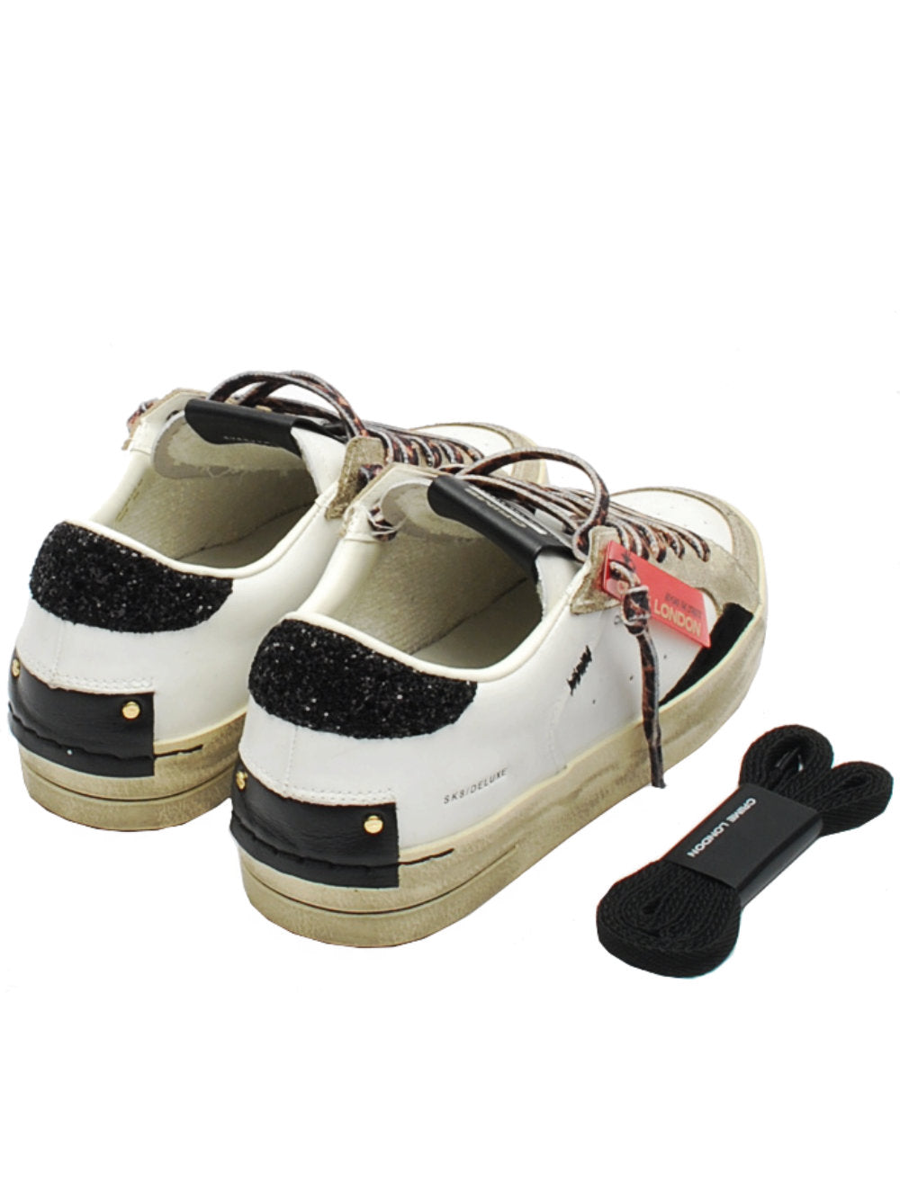 Sneaker Donna Crime London Sk8 Deluxe 25113 Bianco Platino AI25 - Calzature Nucca