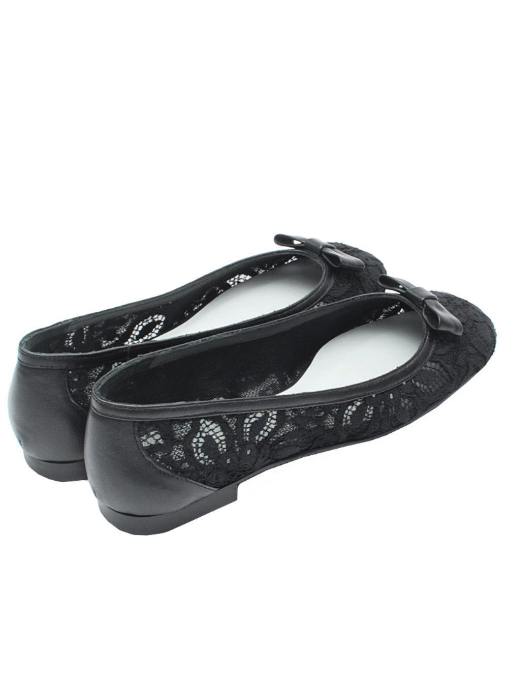 Ballerine Donna Festa LOUP Pizzo Nero Fiocchetto Pe25 - Calzature Nucca