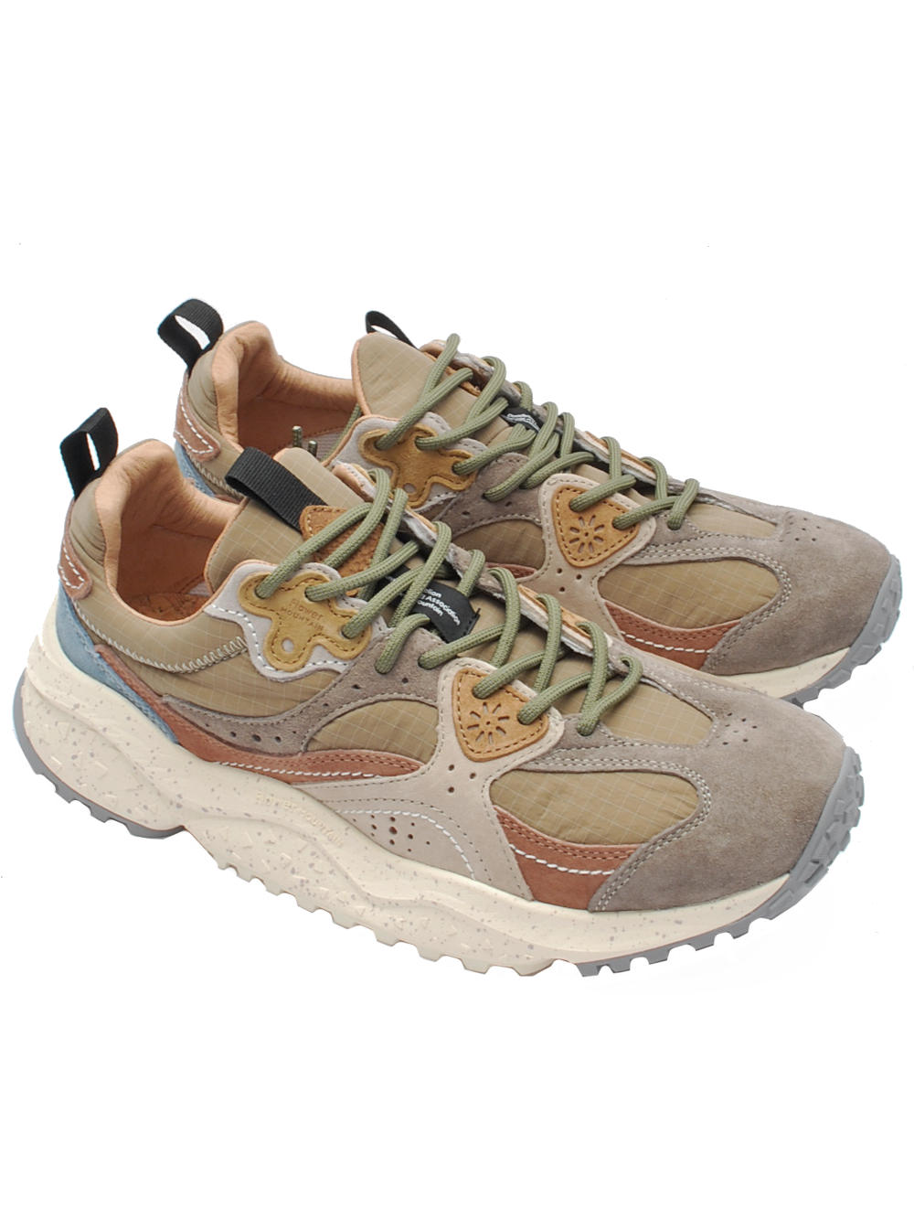 Sneakers Uomo Flower Mountain Wave Uni Light Grey Brown (Cod. 2B58) ai25 - Calzature Nucca