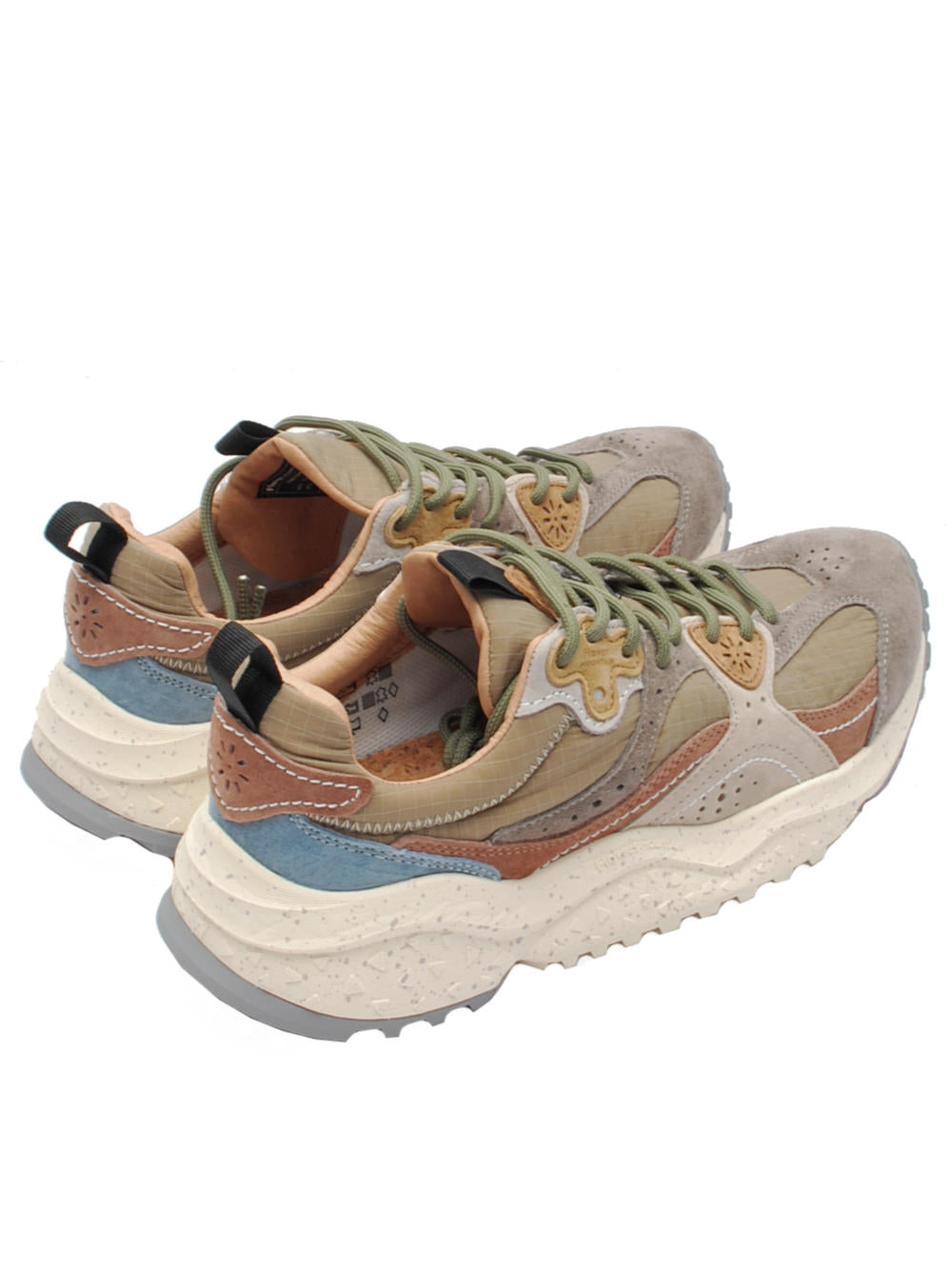 Sneakers Uomo Flower Mountain Wave Uni Light Grey Brown (Cod. 2B58) ai25 - Calzature Nucca
