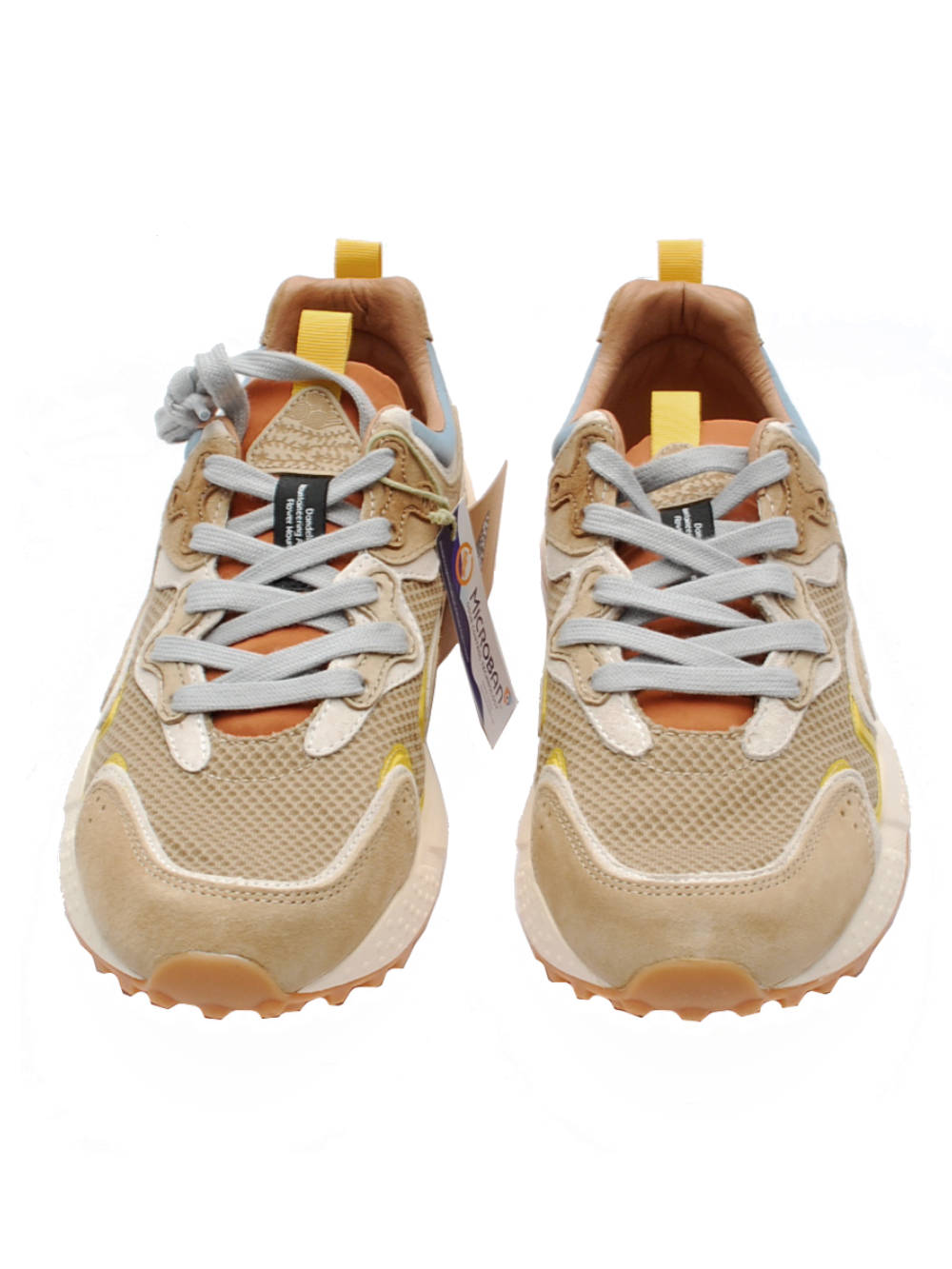 Sneakers Uomo Flower Mountain Rulis Taupe White (Cod. 2D54) pe25 - Calzature Nucca
