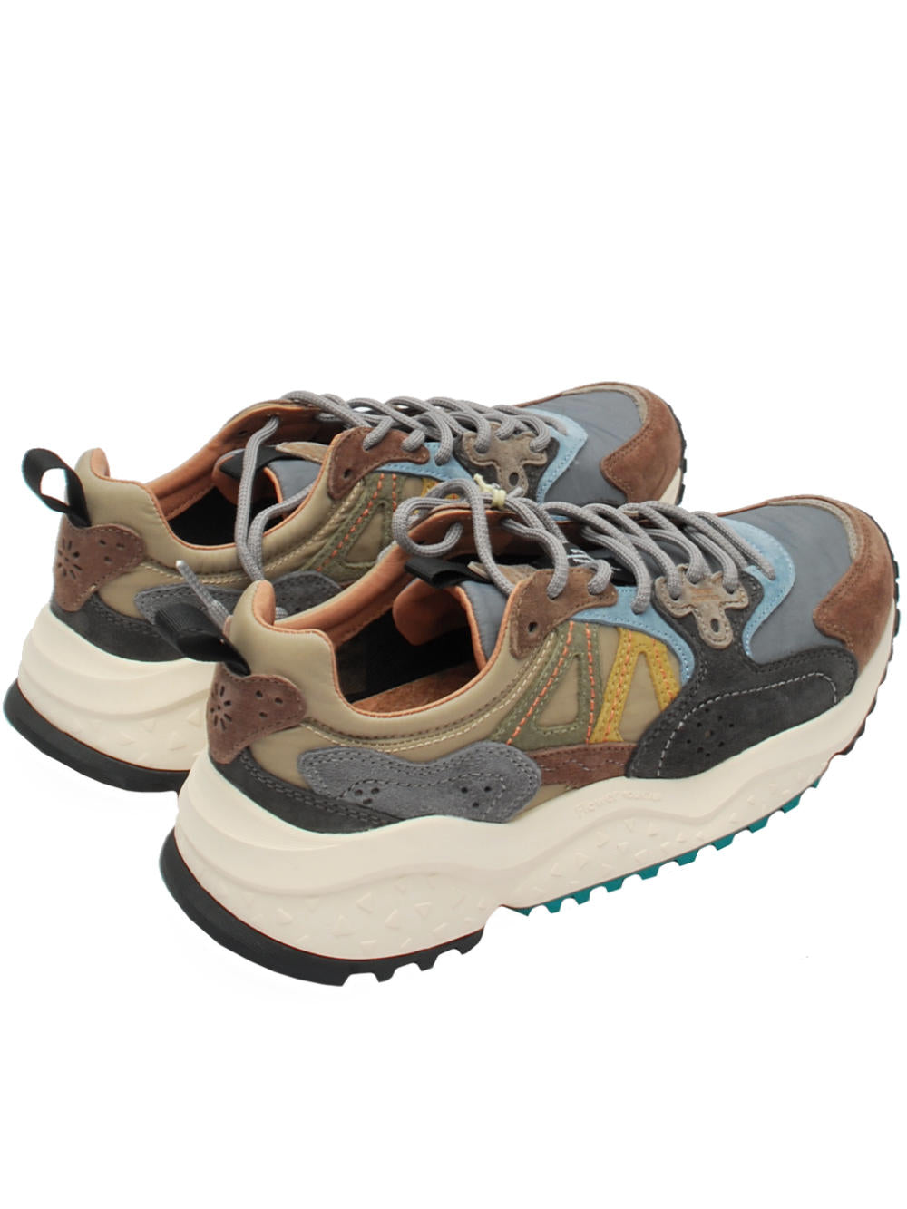 Sneakers Uomo Flower Mountain Solin Brown Grey Black (Cod. 1D34) Ai26