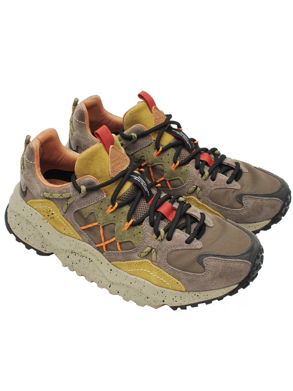 Sneakers Uomo Flower Mountain Yamabushi Mou Dark Brown Acid (Cod. 4D96) Ai26
