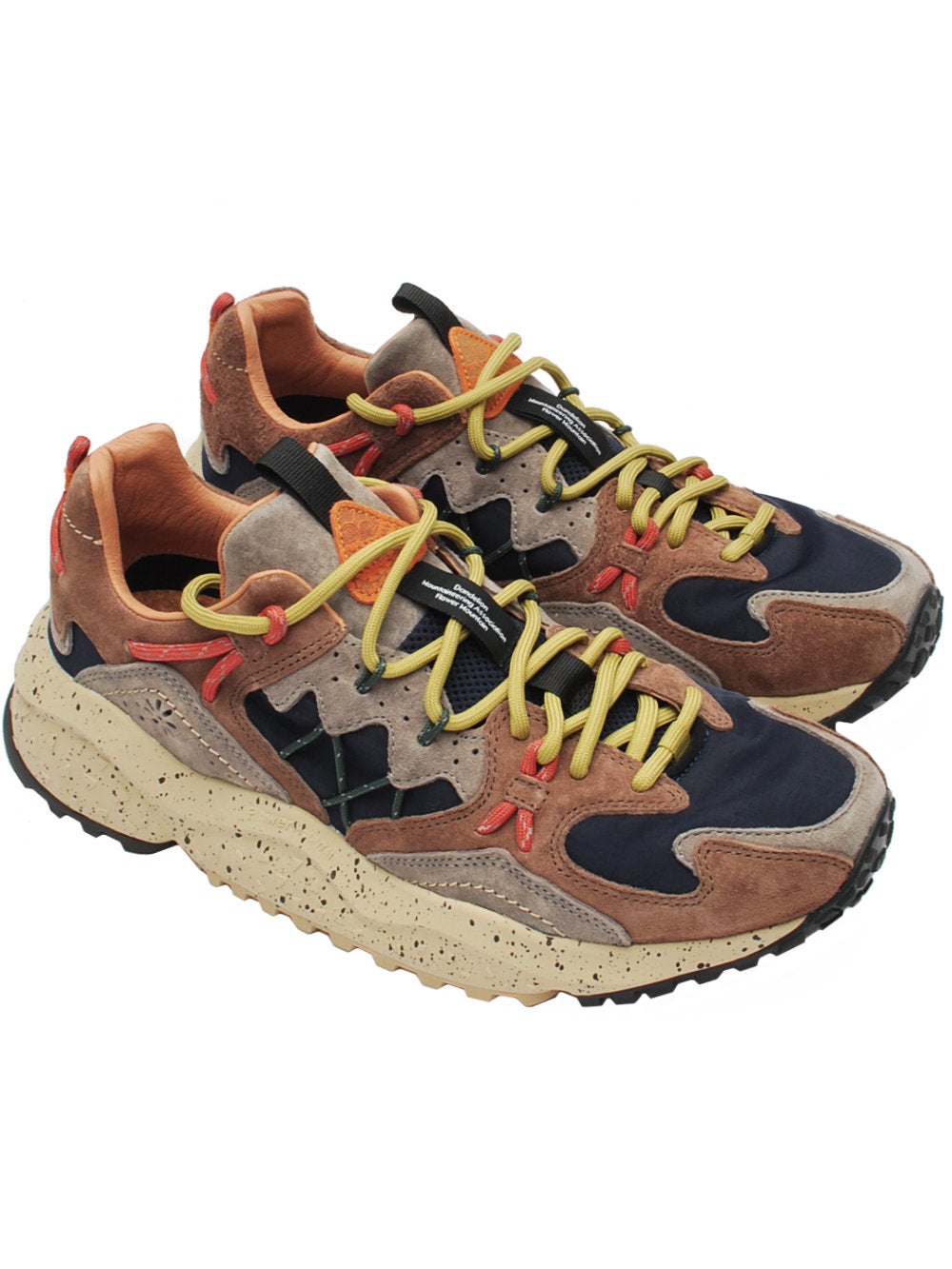 Sneakers Uomo Flower Mountain Yamabushi Brown Black Mou (Cod. 1D33) Ai26