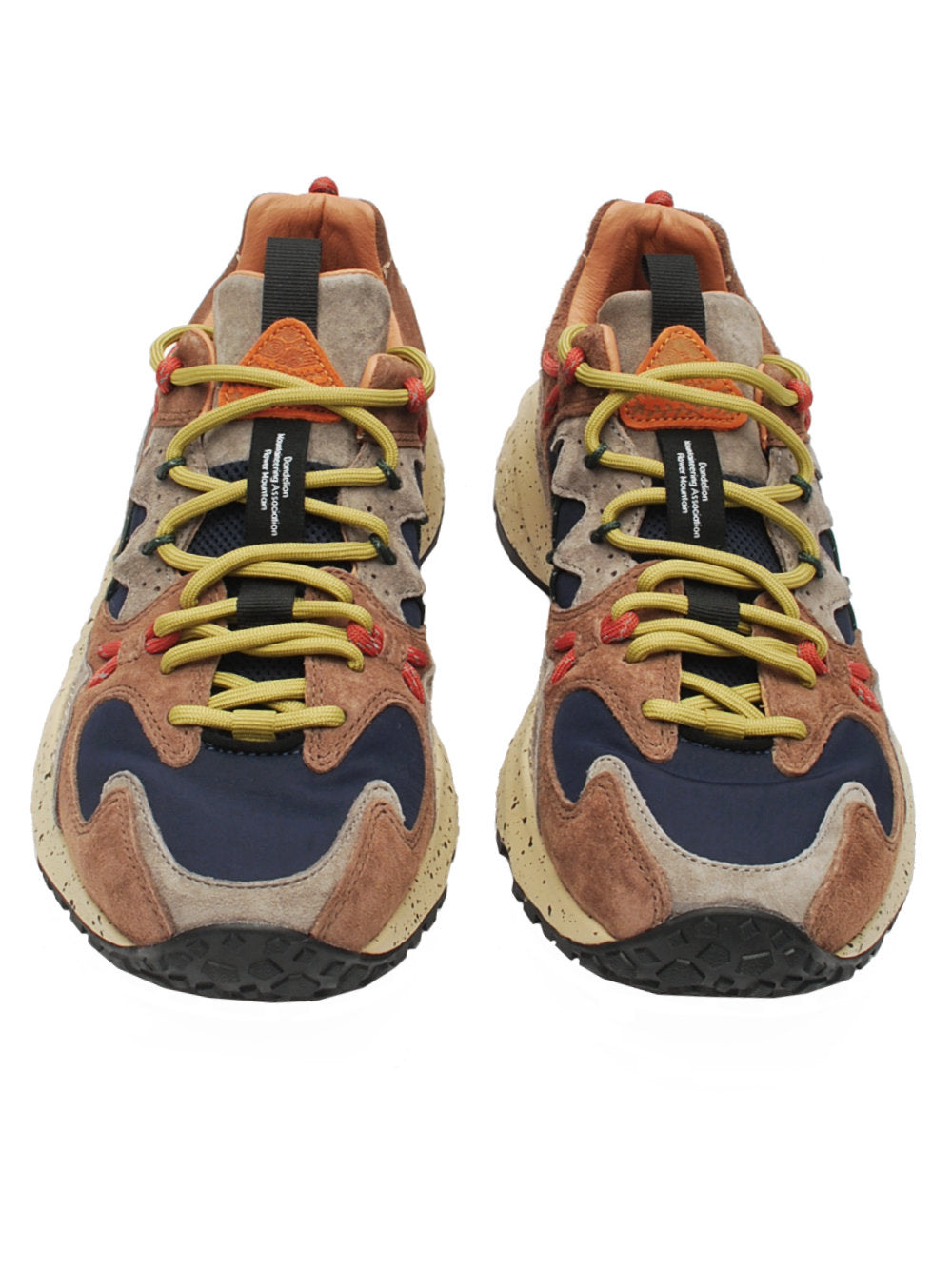 Sneakers Uomo Flower Mountain Yamabushi Brown Black Mou (Cod. 1D33) Ai26