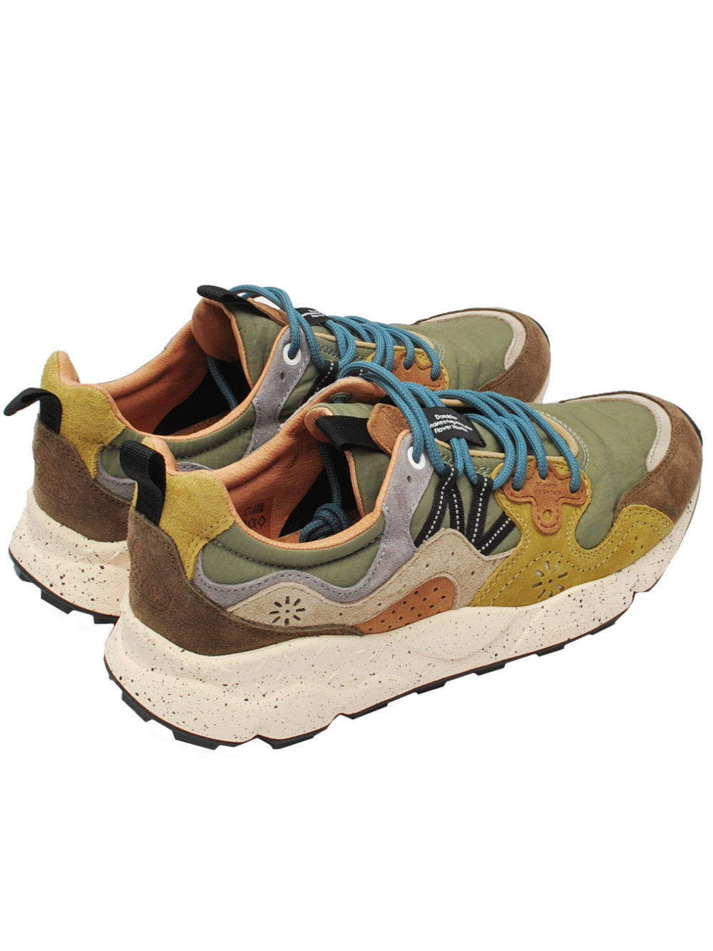 Sneakers Uomo Flower Mountain Yamano 3 Brown Military Cogna (Cod. 1D57) Ai26