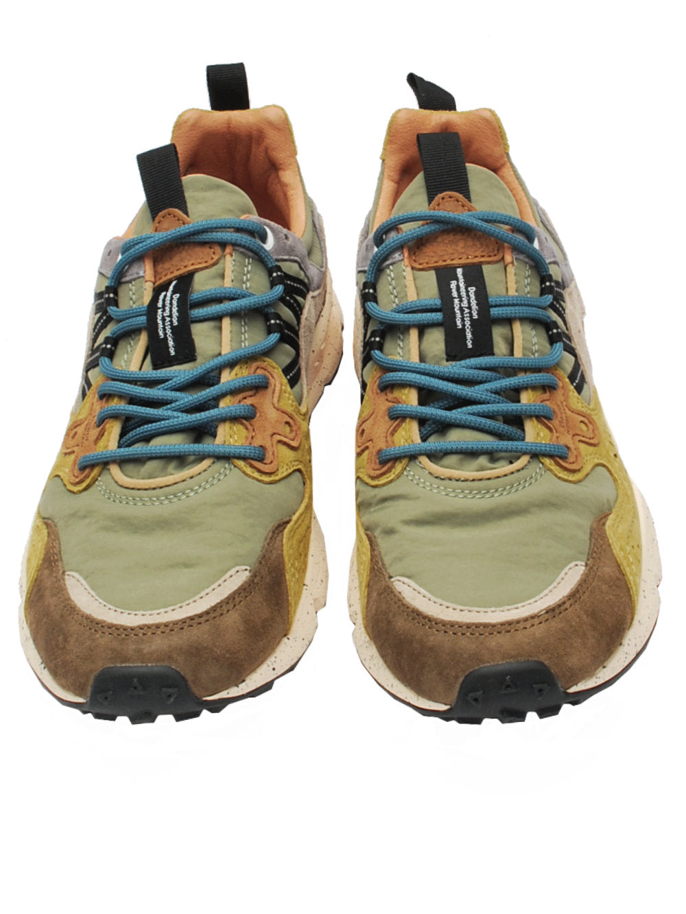 Sneakers Uomo Flower Mountain Yamano 3 Brown Military Cogna (Cod. 1D57) Ai26
