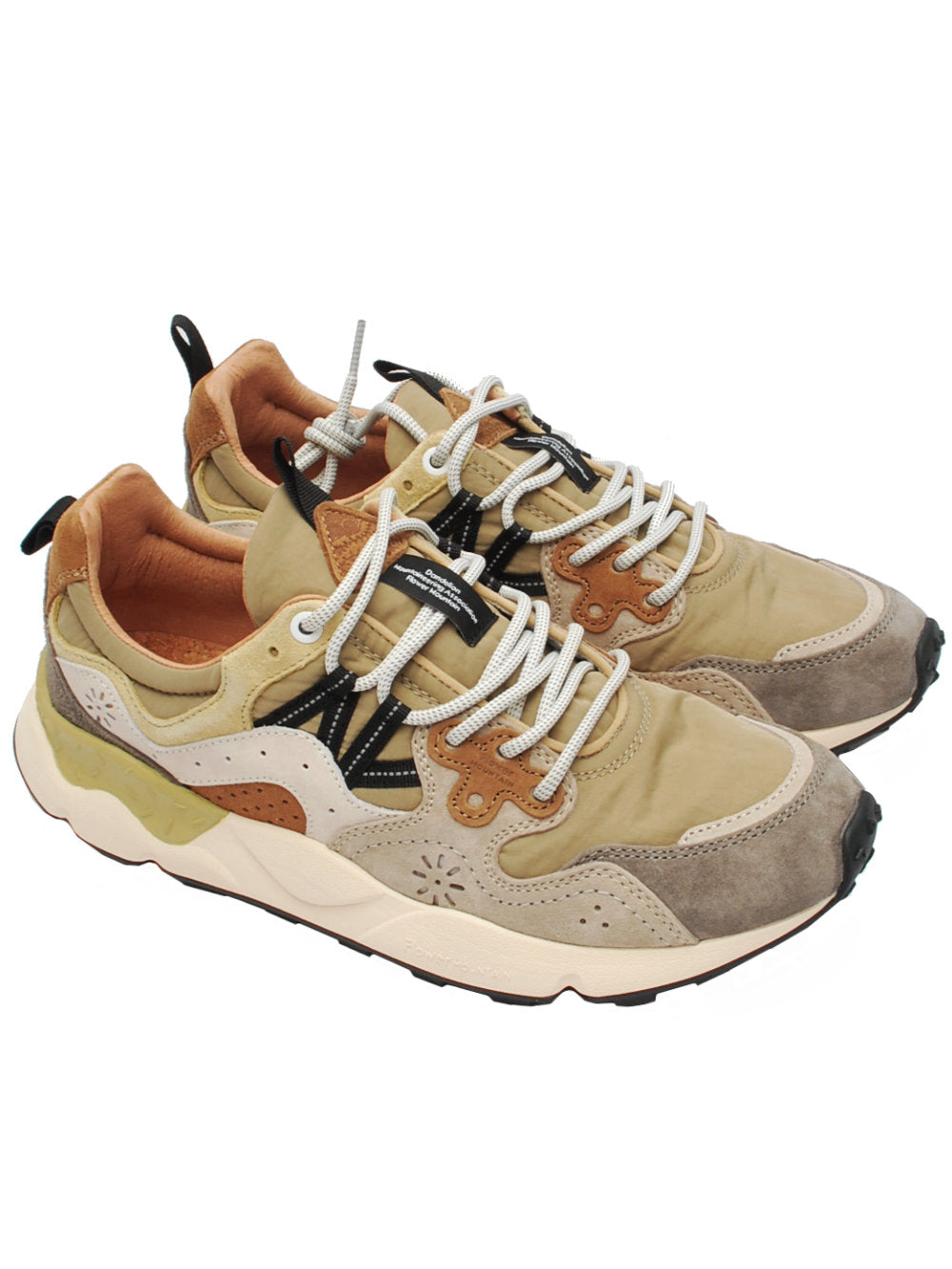 Sneakers Uomo Flower Mountain Yamano 3 Mud Taupe Milk (Cod. 4D58) Ai26