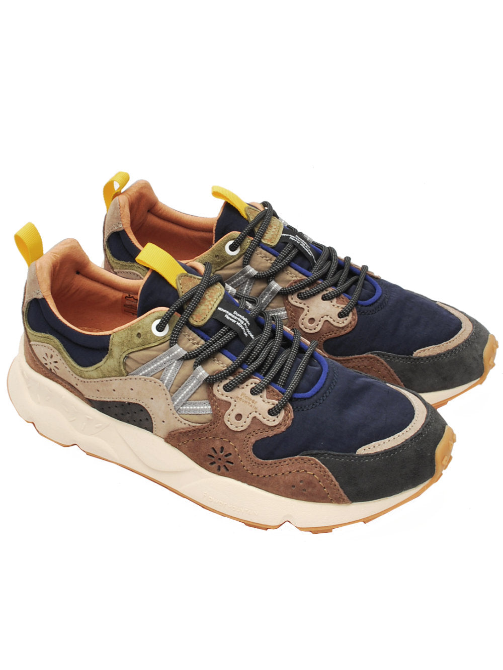 Sneakers Uomo Flower Mountain Yamano 3 Dark Grey Brown (Cod. 3B06) Ai26