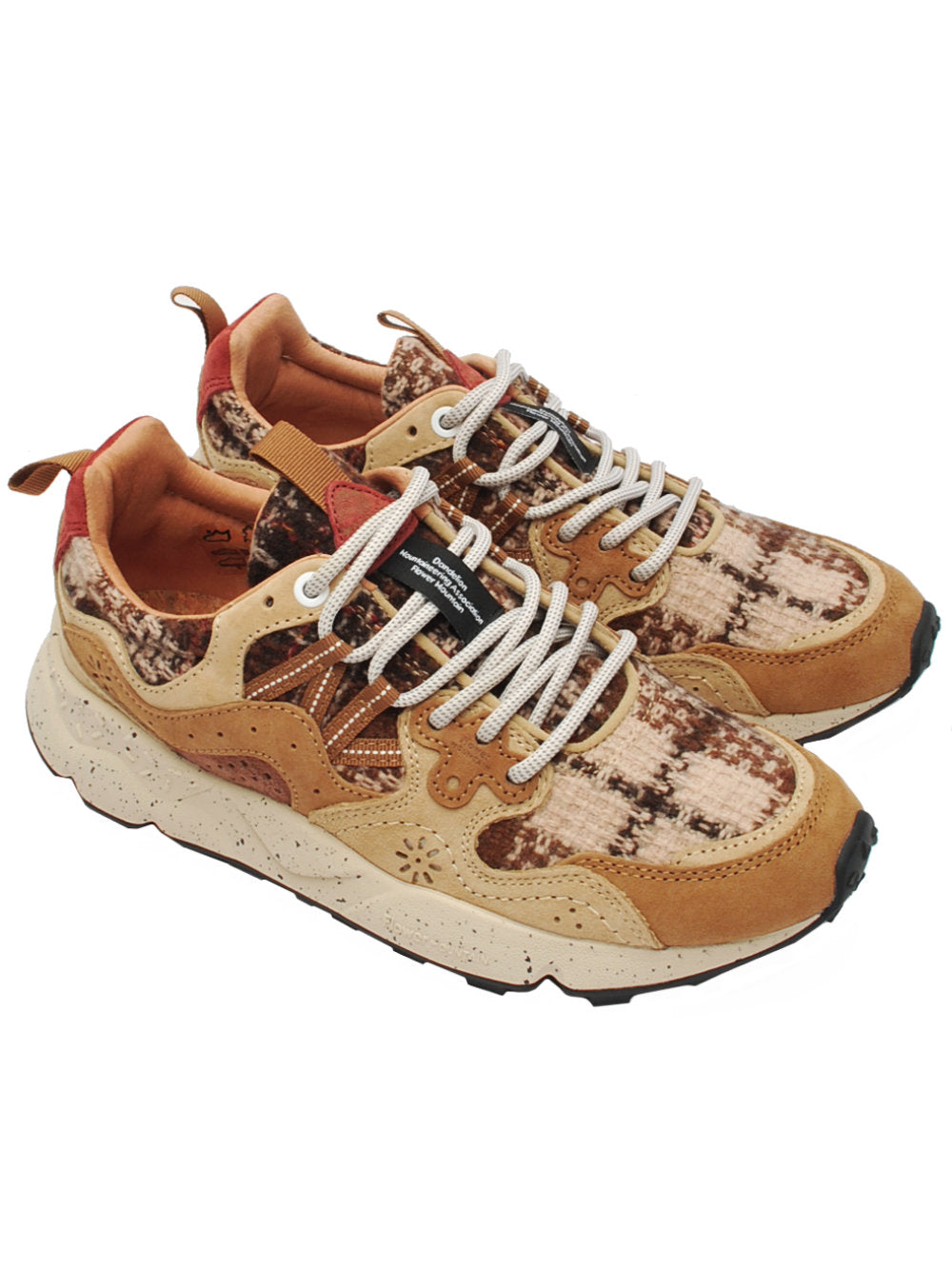 Sneakers Donna Flower Mountain Yamano 3 Light Brown Cream Brown  (Cod. 2E02) - Ai26