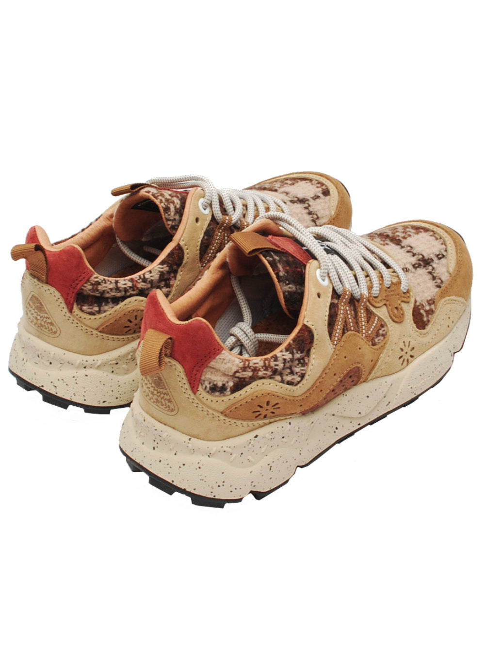 Sneakers Donna Flower Mountain Yamano 3 Light Brown Cream Brown  (Cod. 2E02) - Ai26