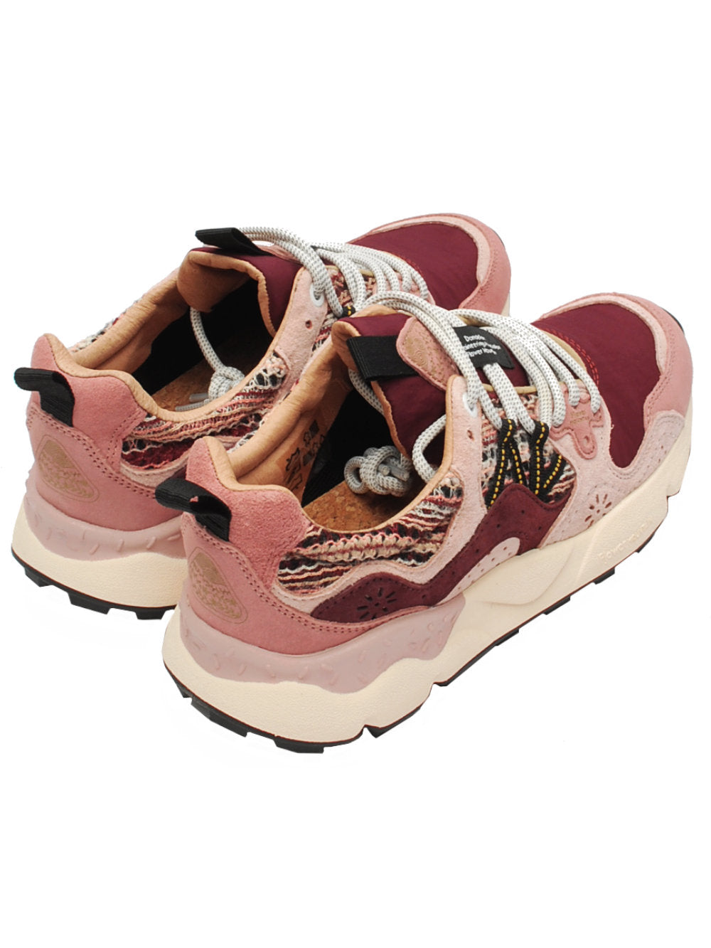 Sneakers Donna Flower Mountain Yamano 3 Purple Pink Brown (Cod. 1I88) - Ai26