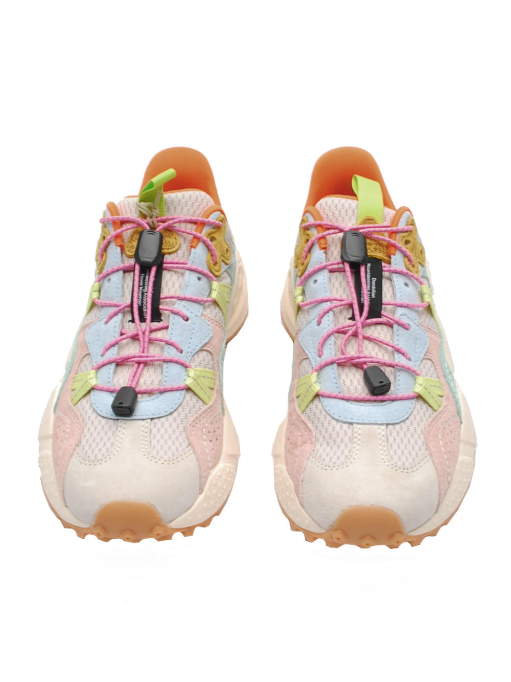Sneakers Donna Flower Mountain Tiger White Pink Celeste (Cod. 1N04) - pe25 - Calzature Nucca