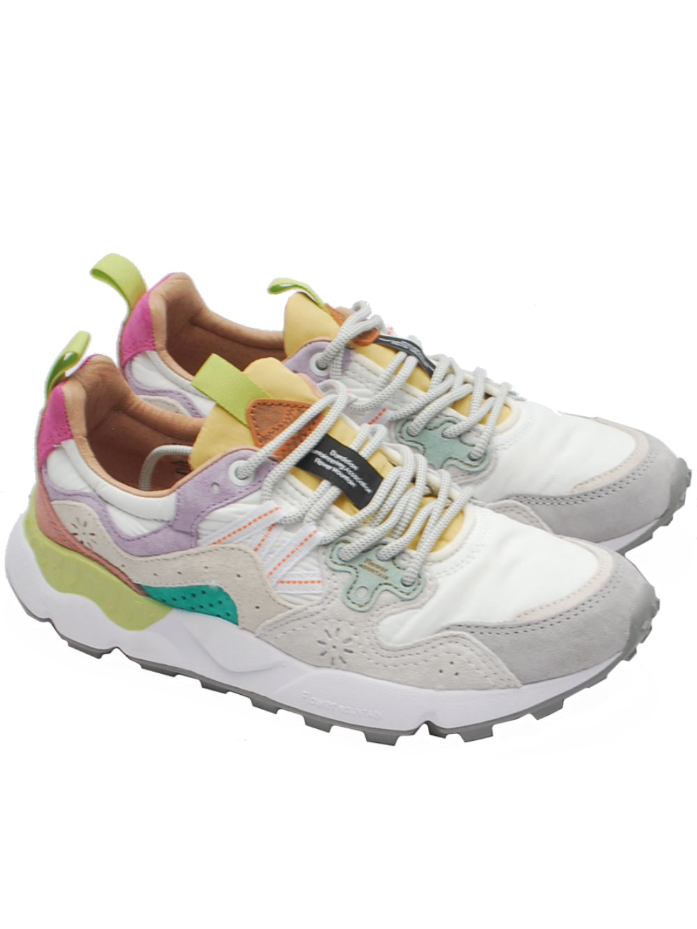 Sneakers Donna Flower Mountain Yamano 3 Light Lilac White (Cod. 1I29) - pe25 - Calzature Nucca