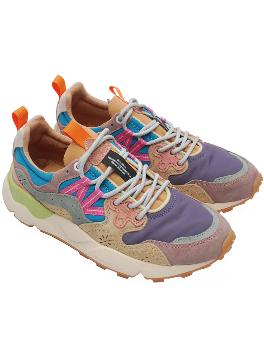 Sneakers Donna Flower Mountain Yamano 3 Rose Violet (Cod. 1M42) - pe25 - Calzature Nucca