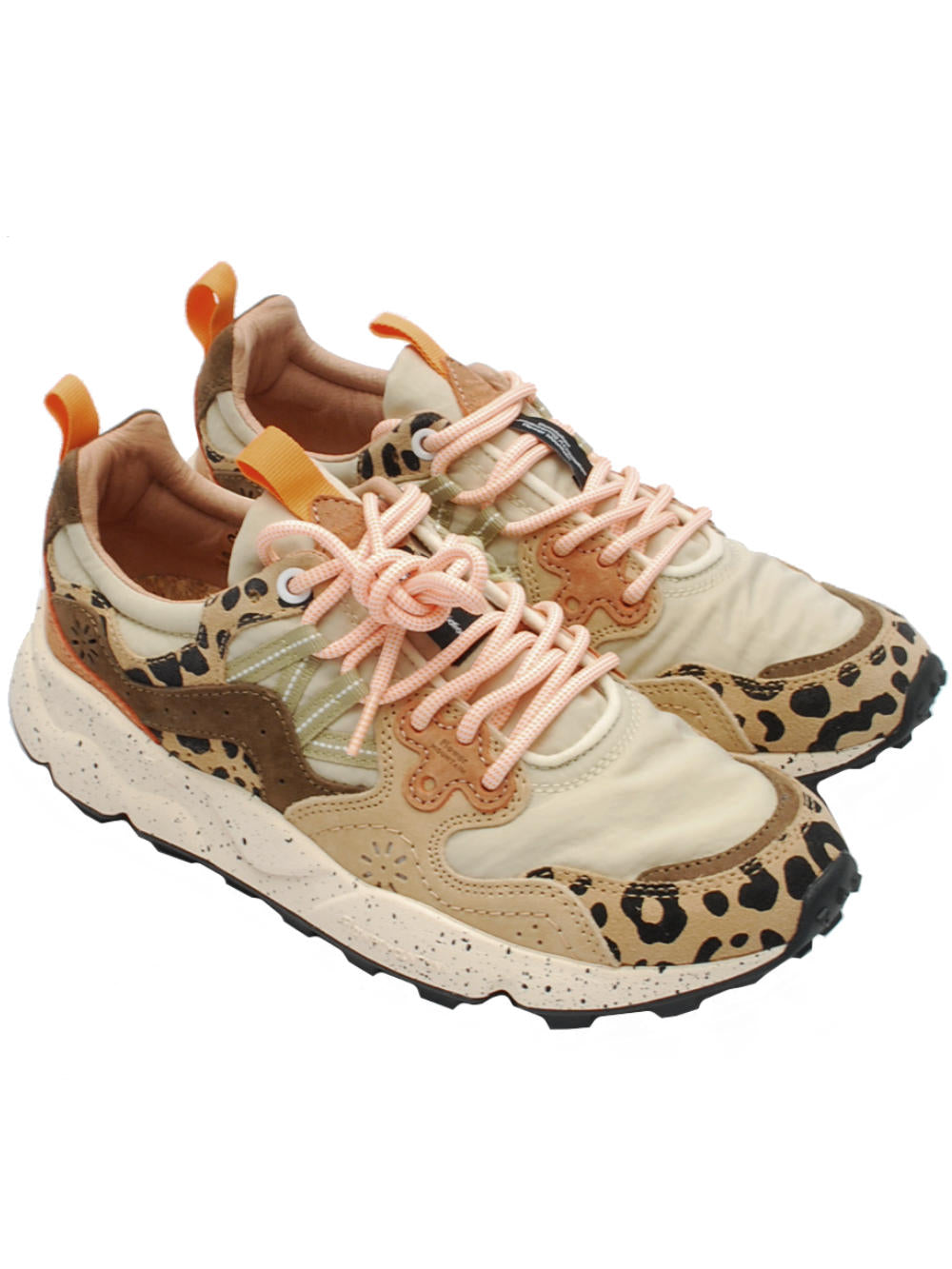 Sneakers Donna Flower Mountain Yamano 3 Beige Milk Light Brown (Cod. 1E53) - ai25 - Calzature Nucca