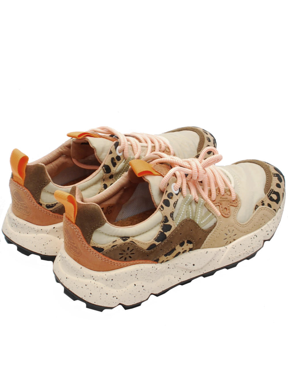 Sneakers Donna Flower Mountain Yamano 3 Beige Milk Light Brown (Cod. 1E53) - ai25 - Calzature Nucca