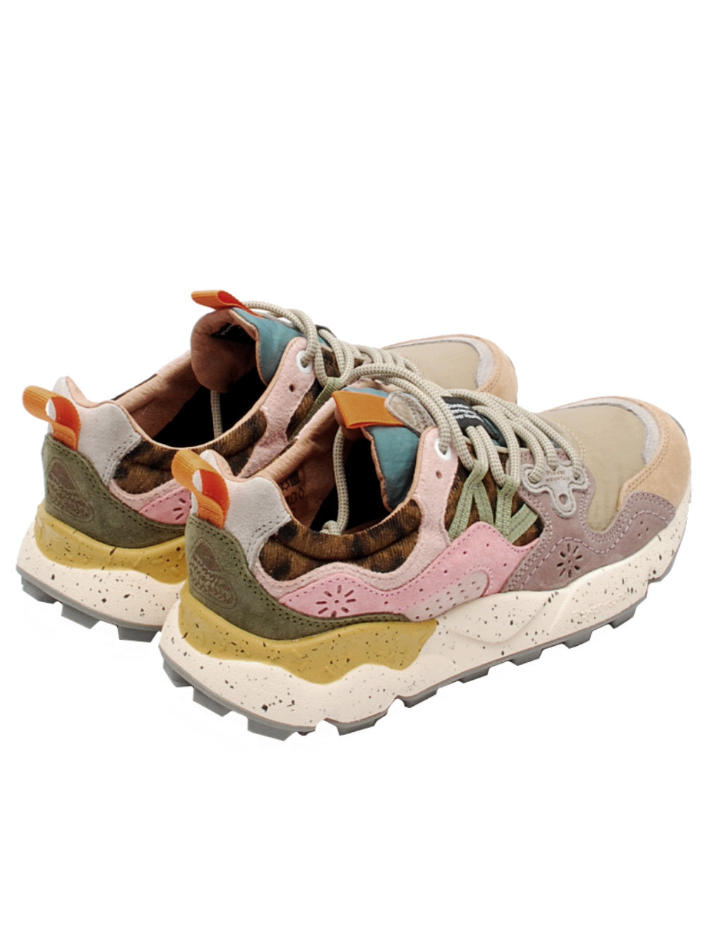 Sneakers Donna Flower Mountain Yamano 3 Light mustard grey Cipria (Cod. 2F71) - ai25 - Calzature Nucca