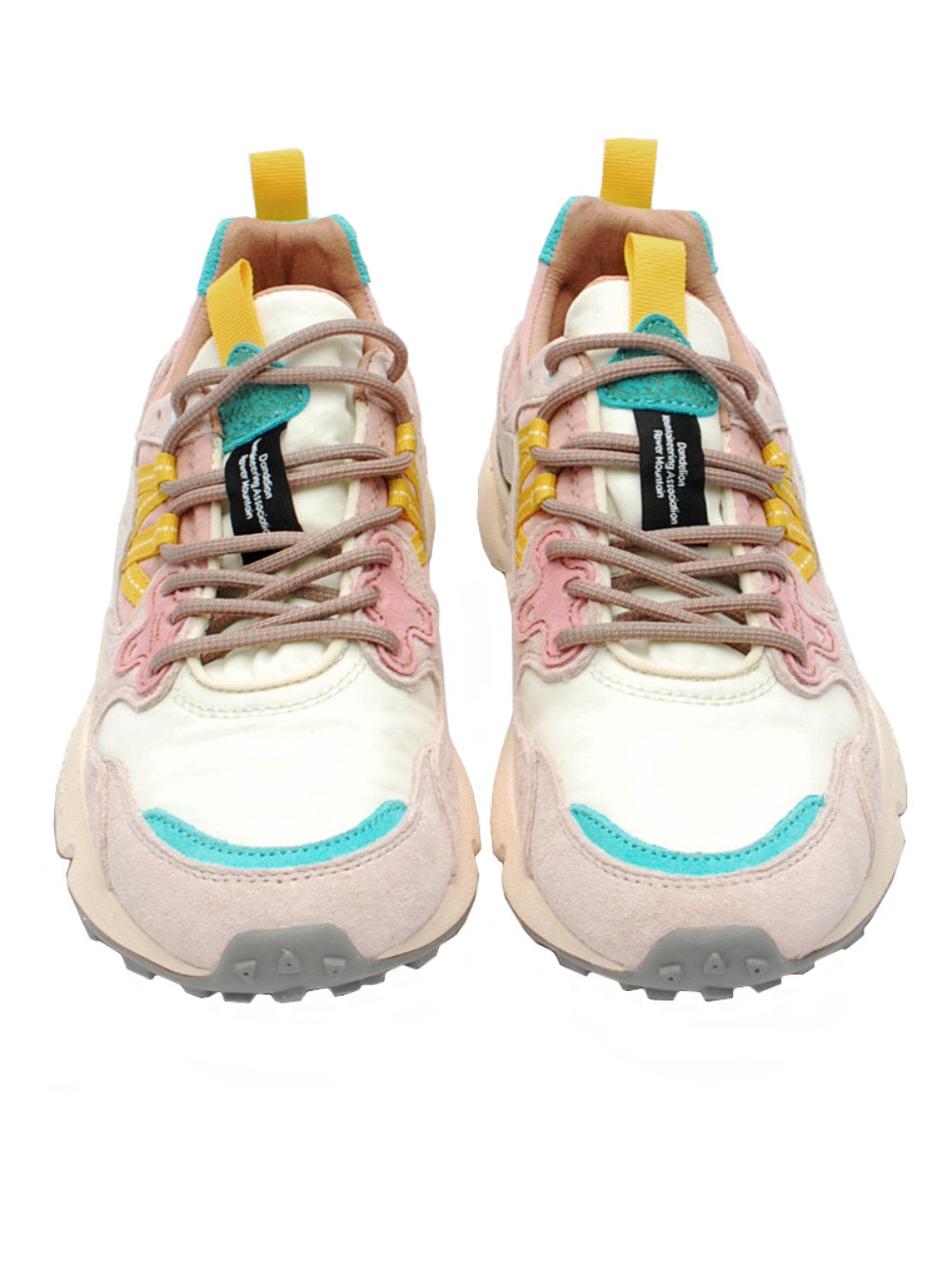 Sneakers Donna Flower Mountain Yamano 3 White Light Pink Off-White Pink (Cod. 1B54) - Pe26