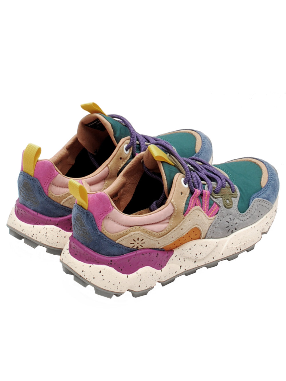 Sneaker Donna Flower Mountain Yamano 3 (mod 1F14) - Petrol Stone Beige - ai25 - Calzature Nucca