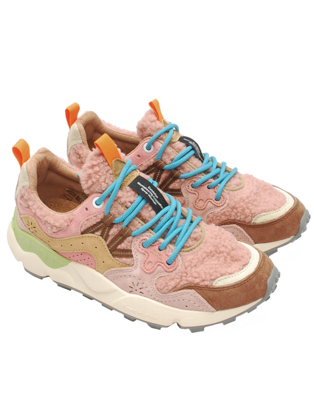 Sneakers Donna Flower Mountain Yamano 3 Taupe Beige Orange (Cod. 2D98) - ai25 - Calzature Nucca