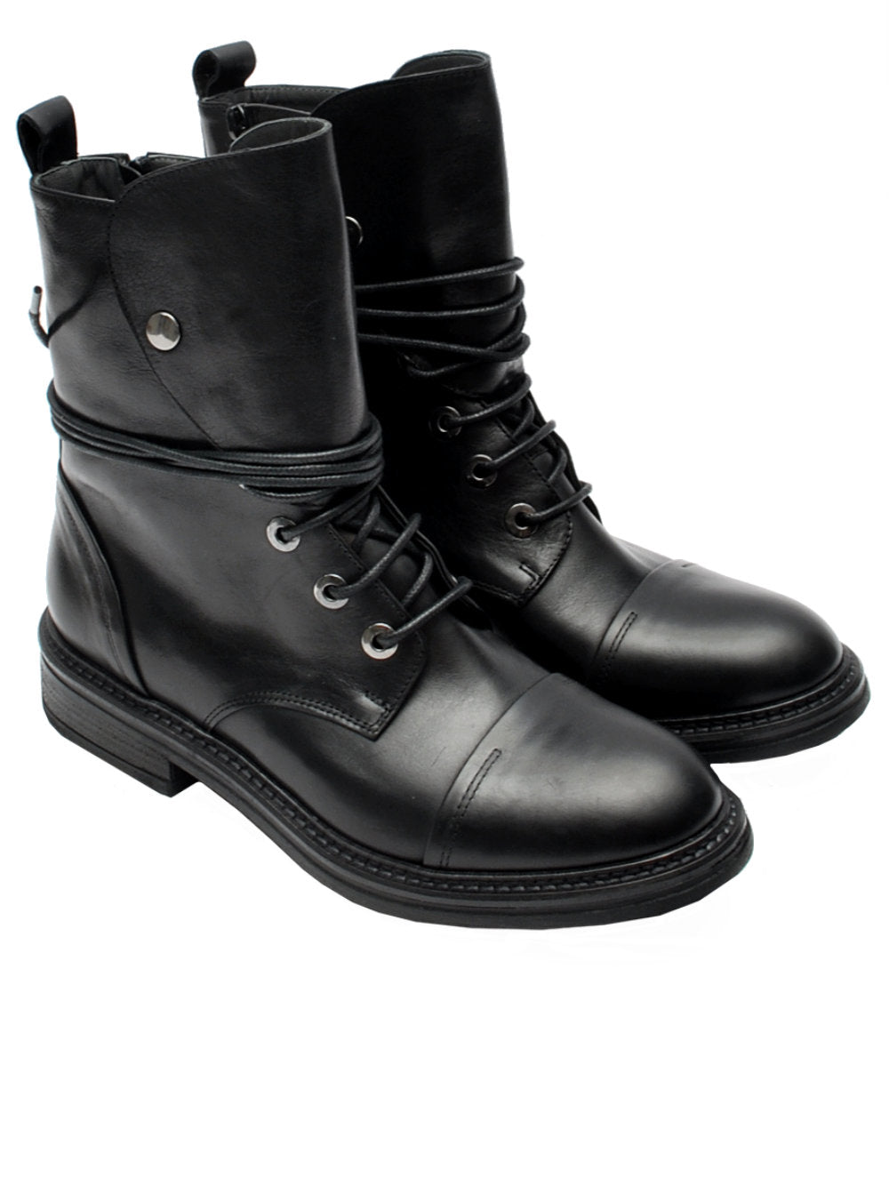 Anfibi Donna Fruit 9290 - Neri in Pelle Morbida Ai25 - Calzature Nucca