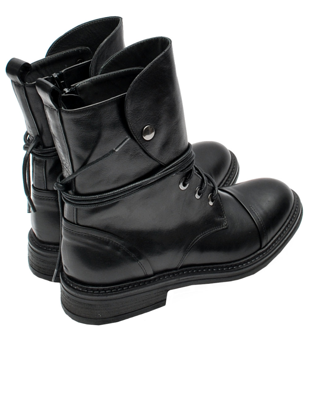Anfibi Donna Fruit 9290 - Neri in Pelle Morbida Ai25 - Calzature Nucca