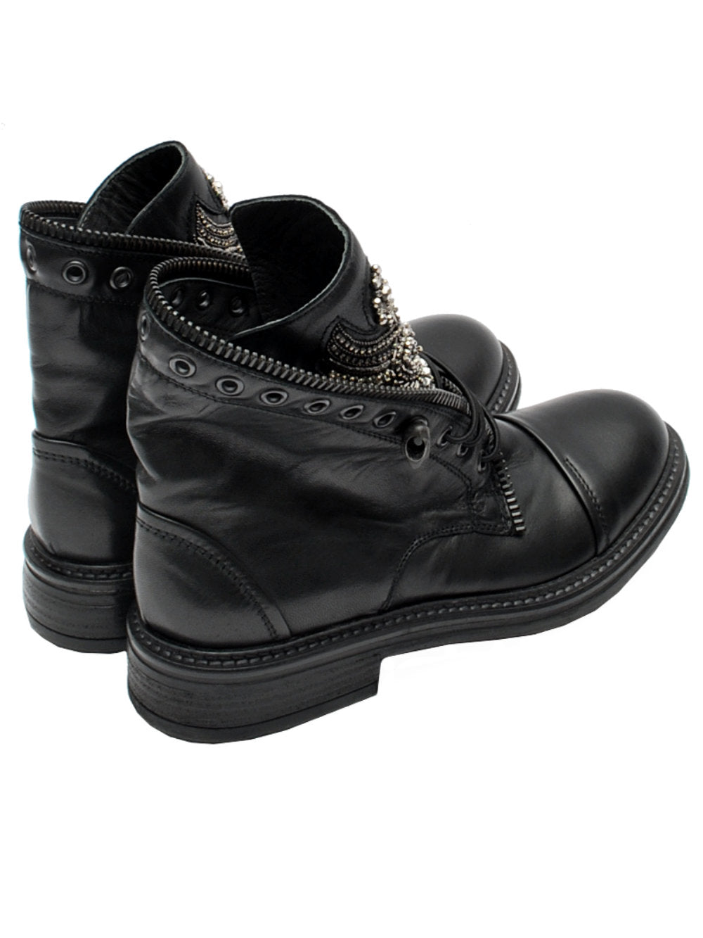 Anfibi Donna Fruit 9292 - Borchie, Strass & Stile Unico Ai25 - Calzature Nucca