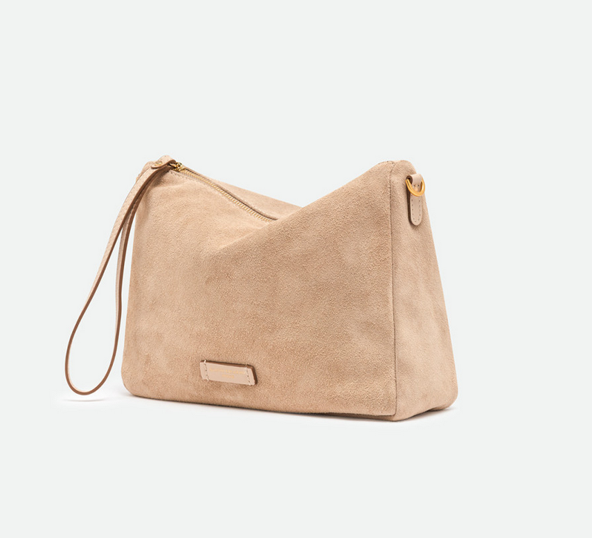 Borsa Gianni Chiarini Nora Pouch - Camoscio Nude (Art. BS10225) Pe26