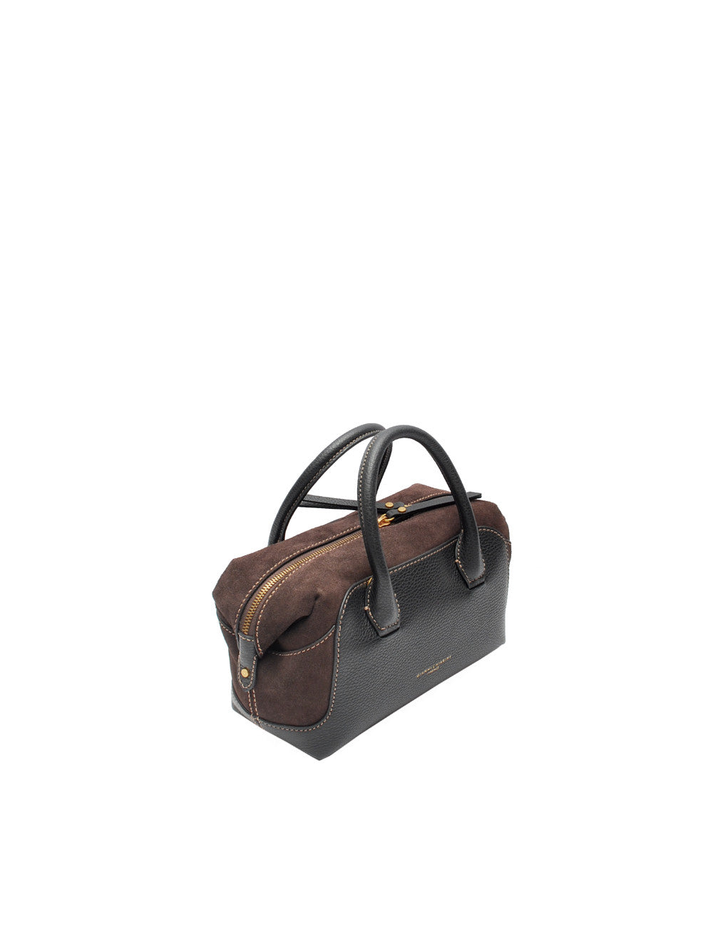 Borsa Gianni Chiarini GEMMA - Martellato e Camoscio Nero Moka (Art. BS12240) Ai26