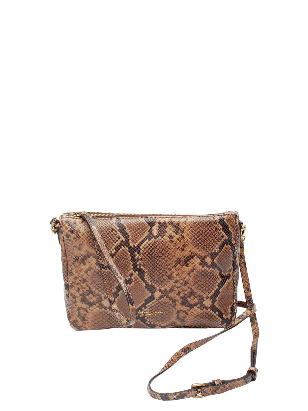 Borsa Gianni Chiarini NORA POUCH - Pitone Cuoio (Art. BS 10225) Ai26