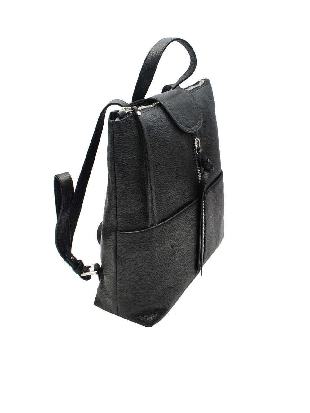 Zainetto Gianni Chiarini GIADA ZN7040 - Pelle Martellata Nera Ai25 - Calzature Nucca