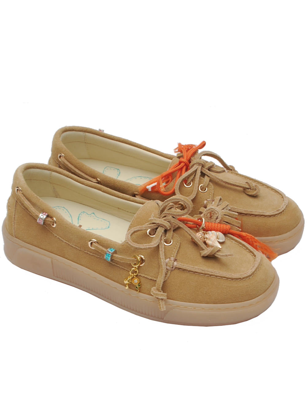 Barche Donna Giò+ Moka04 Camoscio Cuoio Pe26