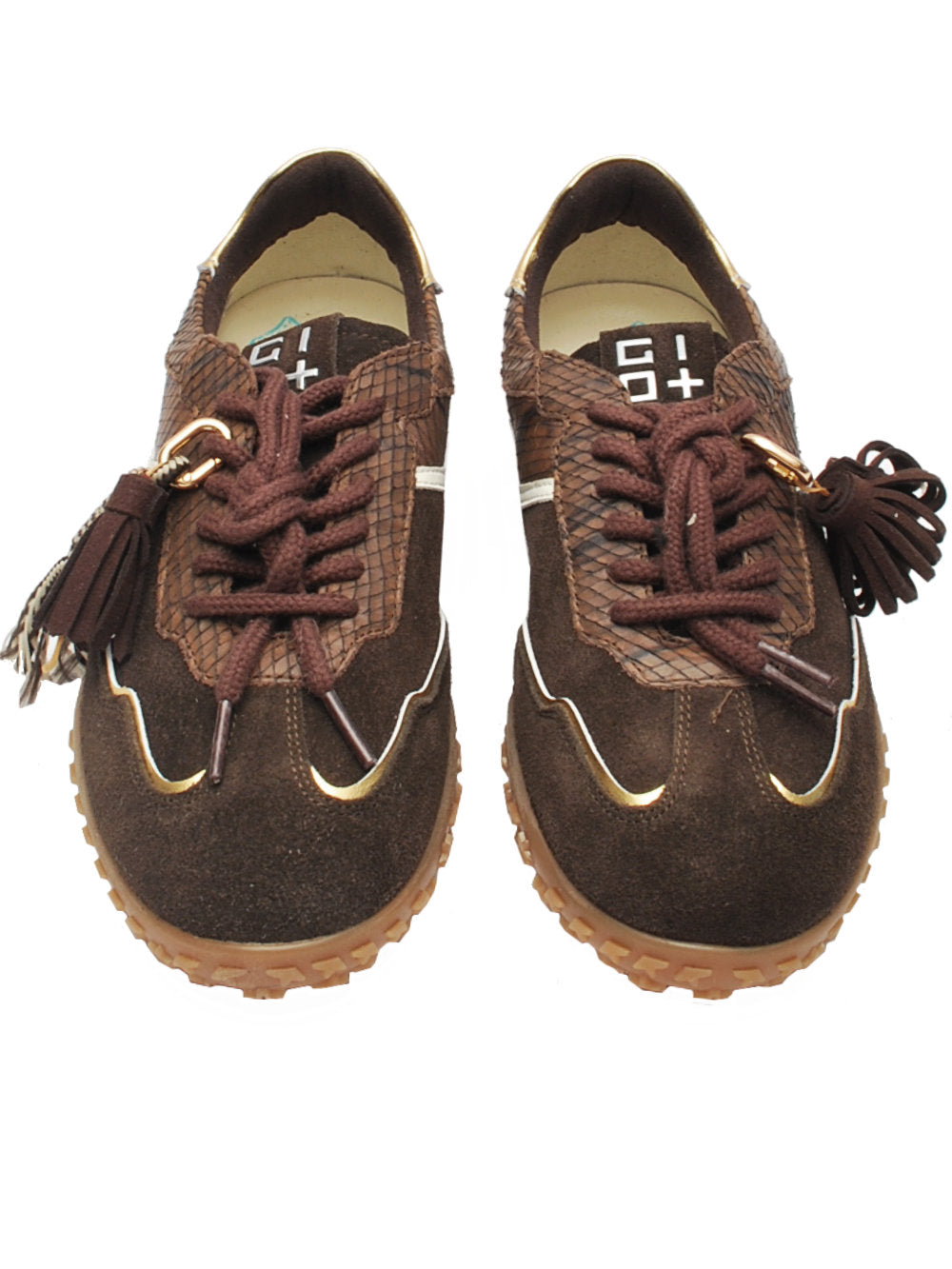 Sneaker Donna Gio+ Camoscio Testa di Moro Pitone Ai26