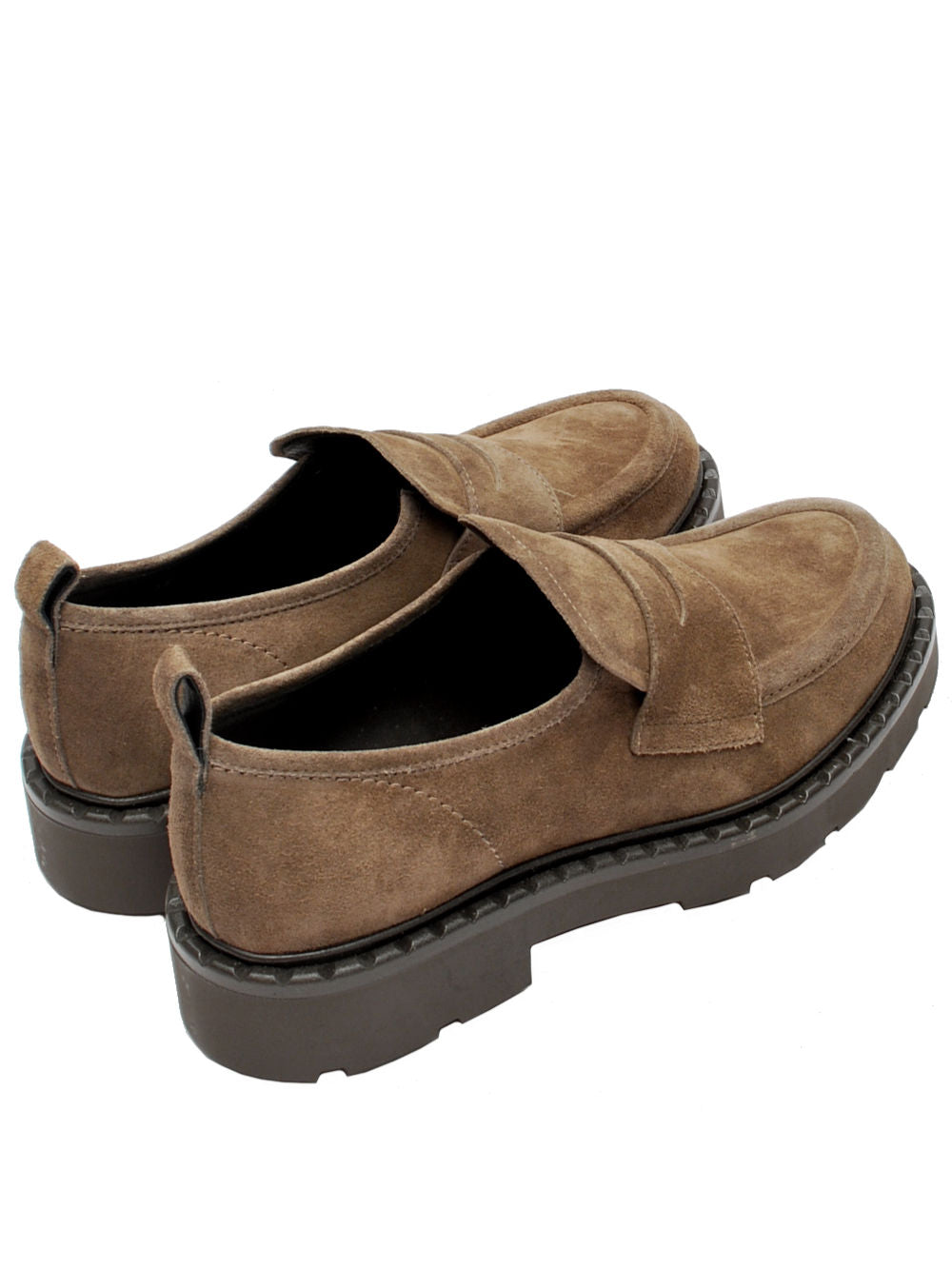Mocassino Donna Guglielmo Rotta Wallace Velour Mud Ai26