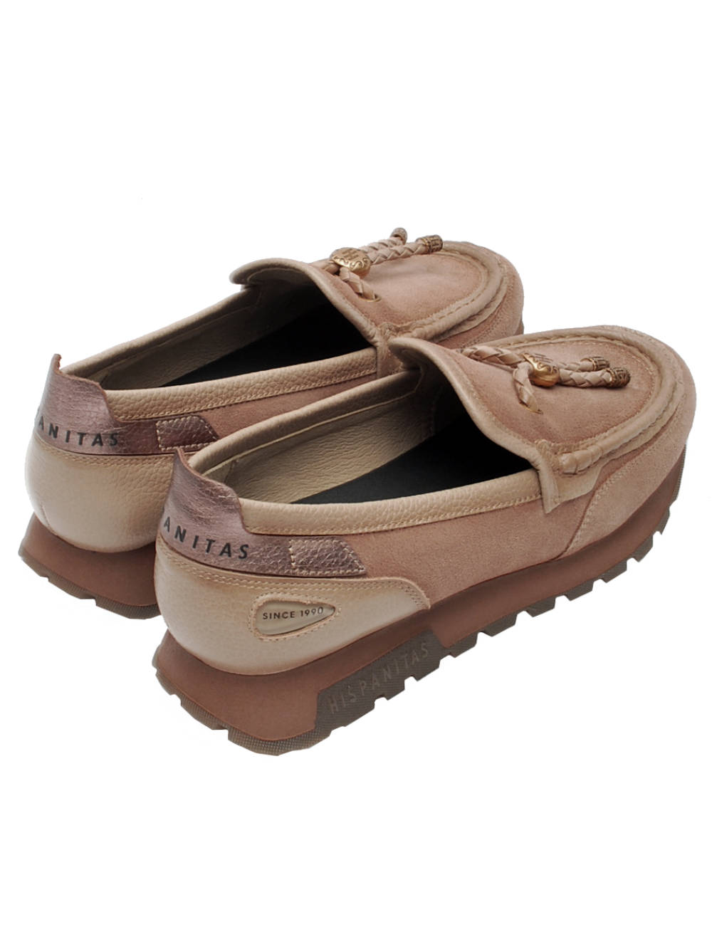Mocassino Donna Hispanitas 265128 Velour Castoro Ai26