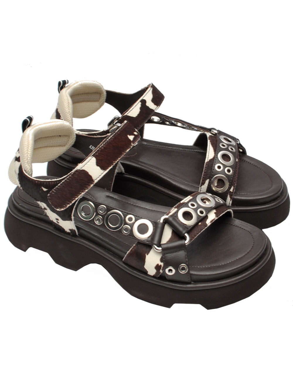 Sandalo Donna Jeannot AJ503N Cavallino Testa di Moro pe26