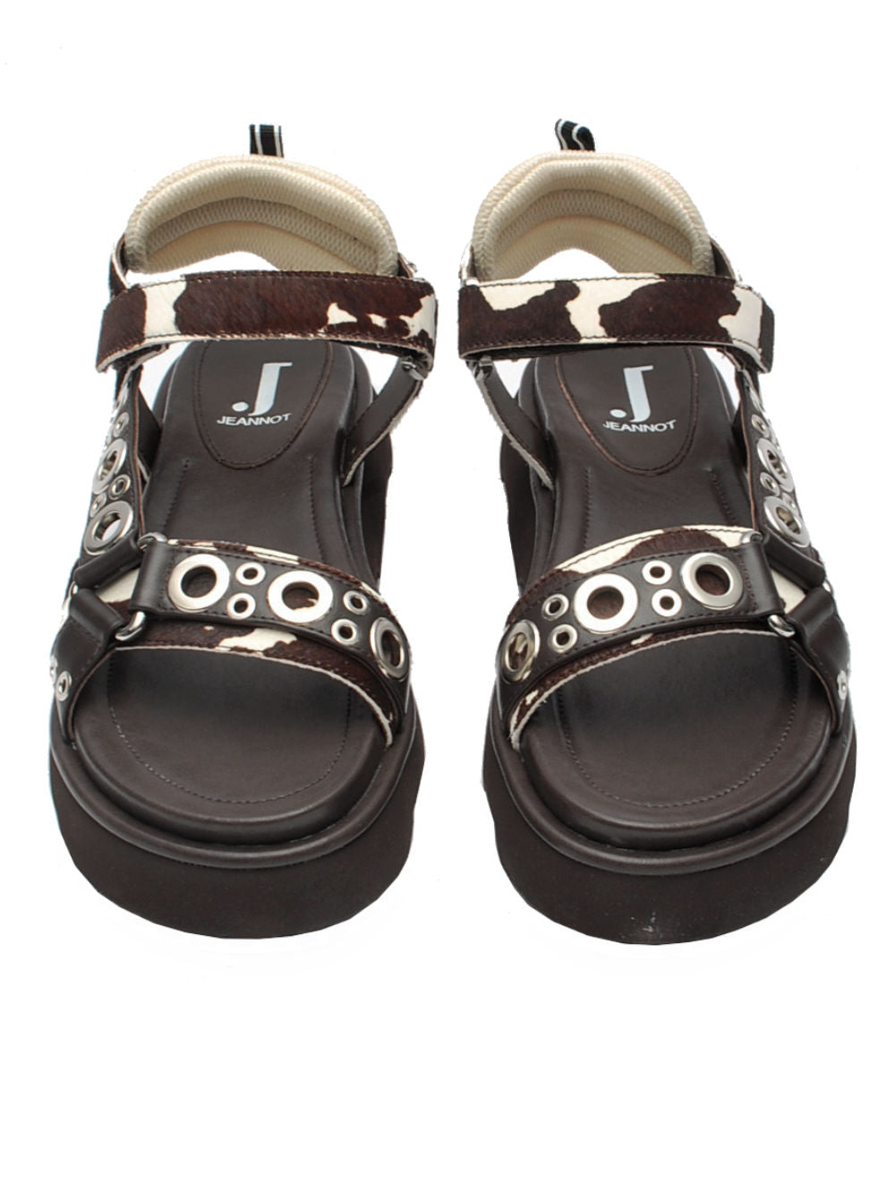 Sandalo Donna Jeannot AJ503N Cavallino Testa di Moro pe26