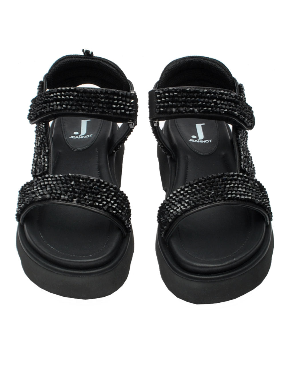 Sandalo Donna Jeannot AJ505A Strass Nero pe26