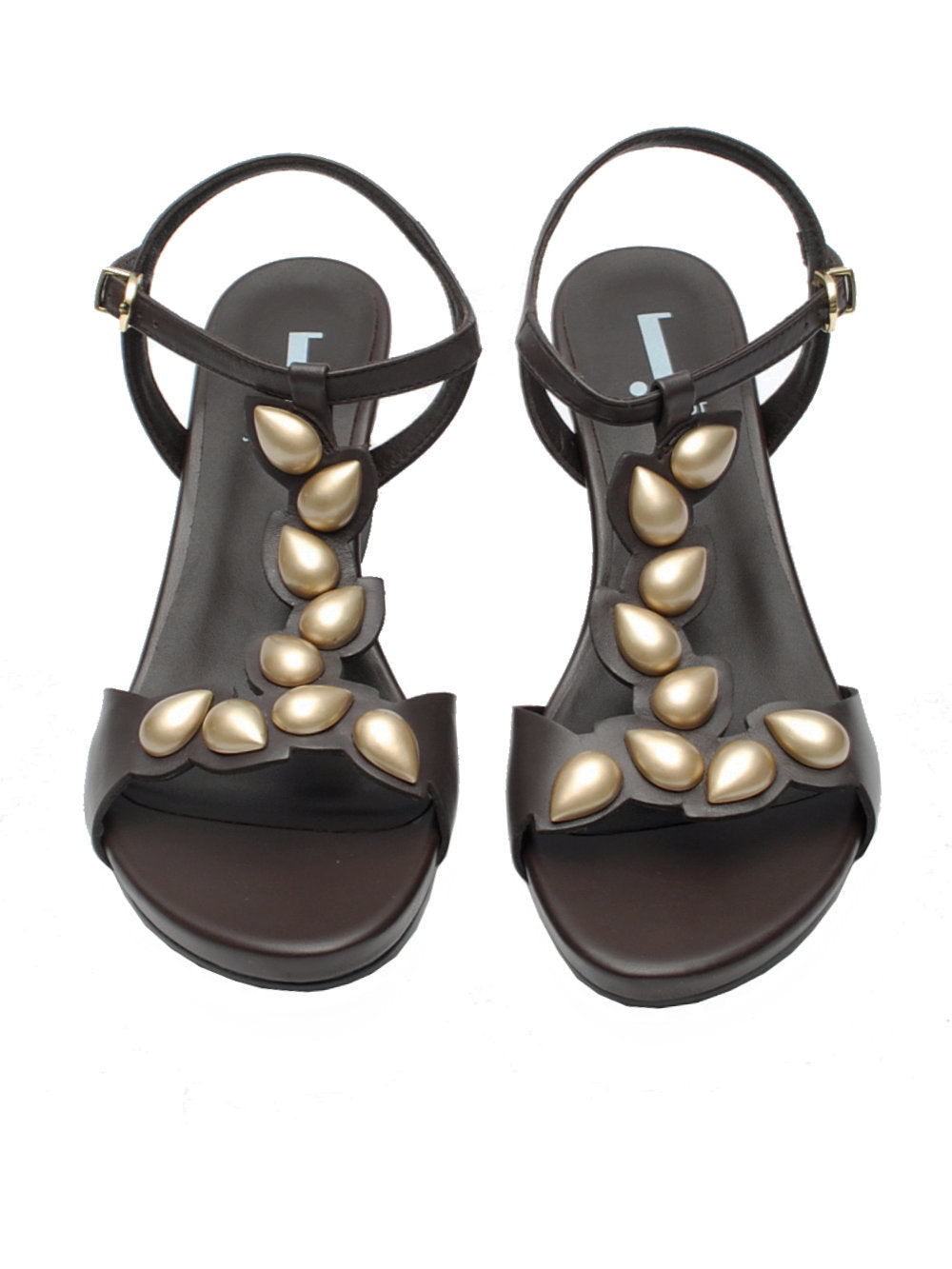 Sandalo Donna Jeannot AJ602D Nappa Testa di Moro pe26