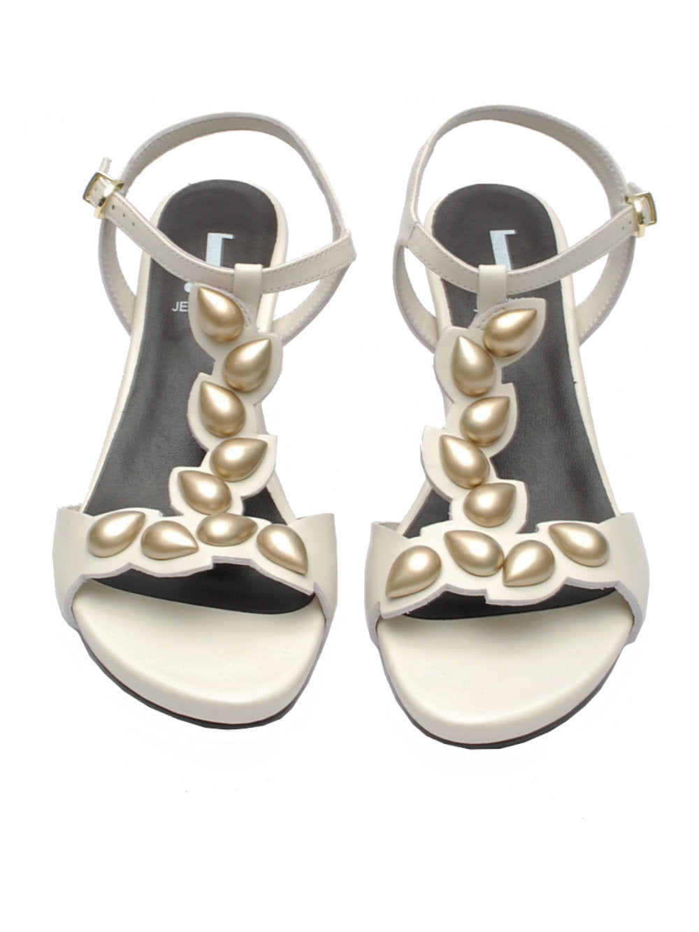 Sandalo Donna Jeannot AJ602B Nappa Off White pe26